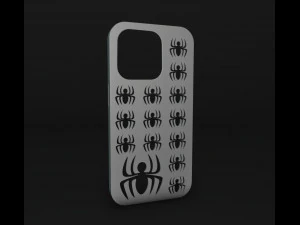 Spiderman Iphone 14 Pro Case 3D Print Model