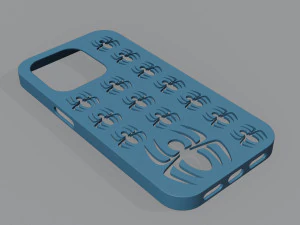 Spiderman Iphone 14 Pro Case 3D Print Model