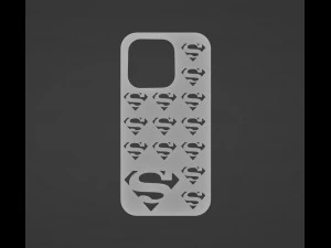 Custodia per iPhone 14 Pro di Superman Modello di stampa 3D