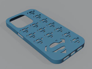 Custodia per iPhone 14 Pro di Superman Modello di stampa 3D