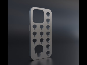 The Punisher Iphone 14 Pro Case 3D Print Model
