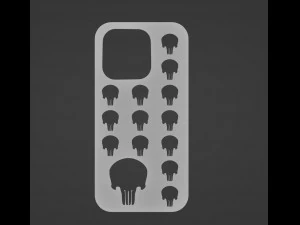 La custodia per iPhone 14 Pro Punisher Modello di stampa 3D