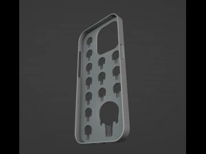 La custodia per iPhone 14 Pro Punisher Modello di stampa 3D