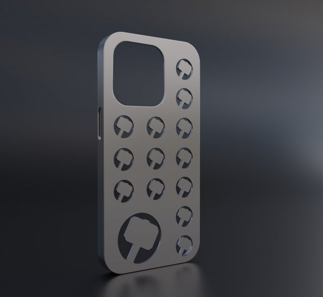 Thor Iphone 14 Pro Case 3D-printmodel .c4d .max .obj .3ds .fbx .stl .blend 