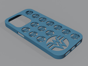 Wonder Woman Iphone 14 Pro Case Modelo de impresión 3D
