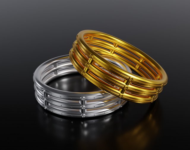 Ring 1 3Dプリントモデル .c4d .max .obj .3ds .fbx .stl .blend 