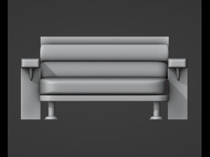 Lido Sofa Printable 3Dプリントモデル