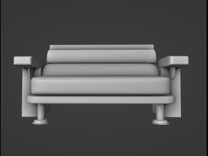 Lido Sofa Printable 3Dプリントモデル