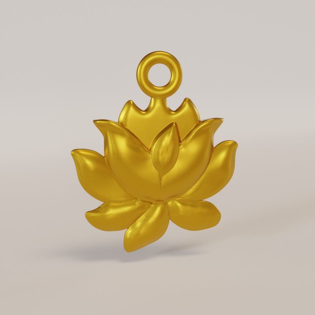 Lotus Pendant Modèles 3D en vedette .c4d .max .obj .3ds .fbx .stl .blend 