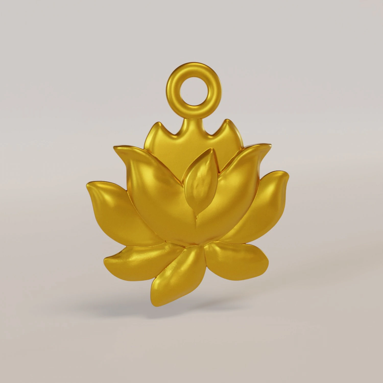 Lotus Pendant 3D Print Model .c4d .max .obj .3ds .fbx .stl .blend 
