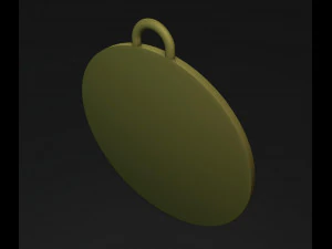 Lion Coin Pendant 3D Print Model
