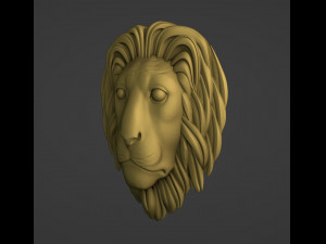 Lion Head Printable 3D Print Model