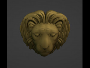 Lion Head Printable 3D Print Model
