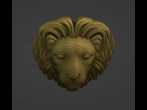 Lion Head Printable 3D Print Model