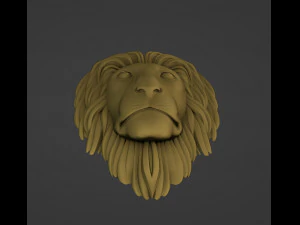 Lion Head Printable 3D Print Model