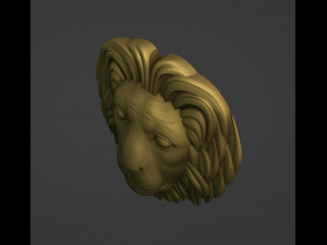 Lion Head Printable 3D Print Model