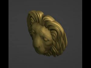 Lion Head Printable 3D Print Model