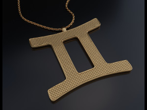 Zodiac Sign Pendants 3D 프린트 모델