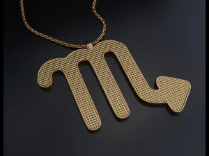 Zodiac Sign Pendants 3D Print Model