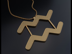 Aquarius Pendant 3D 打印模型