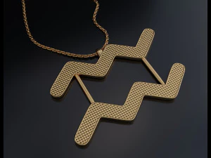 कुम्भ पेंडेंट 3D प्रिंट मॉडल