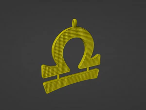 Libra Pendant 3D Print Model