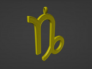 Capricorn Pendant 3D Принт Модель