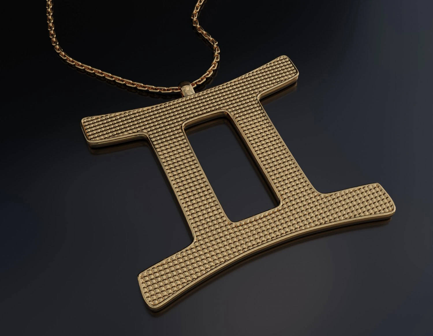 Gemini Pendant 3D Print Model .c4d .max .obj .3ds .fbx .stl .blend 