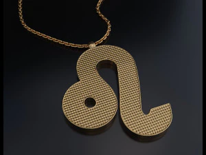 레오 펜던트 3D 프린트 모델