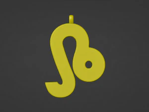 Leo Pendant 3D Print Model