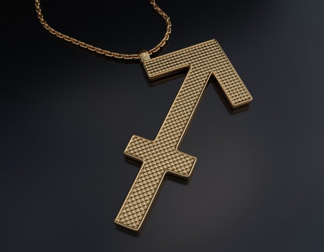Sagittarius Pendant 3D प्रिंट मॉडल .c4d .max .obj .3ds .fbx .stl .blend 