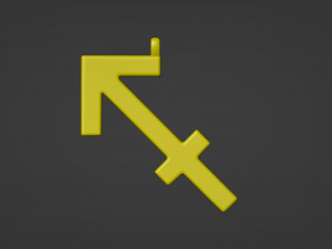 Sagittarius Pendant 3D प्रिंट मॉडल