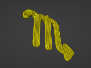 Scorpio Pendant 3Dプリントモデル