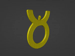 Taurus Pendant 3D Print Model