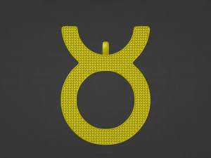 Taurus Pendant 3D Print Model