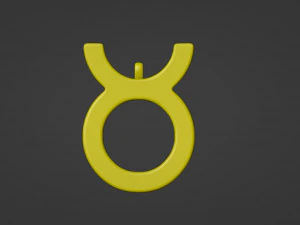 Taurus Pendant 3D Print Model