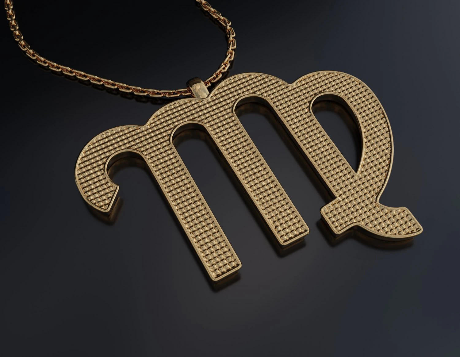 Virgo Pendant 3D Print Model .c4d .max .obj .3ds .fbx .stl .blend 