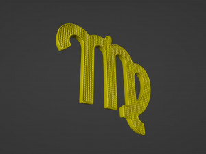 Virgo Pendant Model Cetak 3D