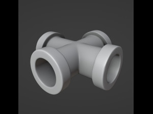 14 Printable Industrial Pipes Modello di stampa 3D