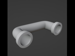 14 Printable Industrial Pipes Modello di stampa 3D