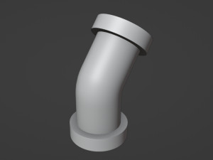 14 Printable Industrial Pipes Modello di stampa 3D