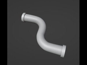 14 Printable Industrial Pipes Modello di stampa 3D