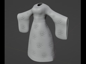 Hanfu tradizionale cinese stampabile Modello di stampa 3D