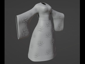 Hanfu tradizionale cinese stampabile Modello di stampa 3D