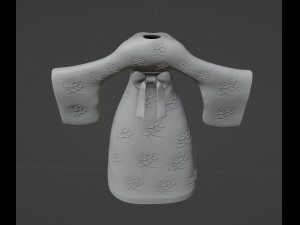 Hanfu tradizionale cinese stampabile Modello di stampa 3D