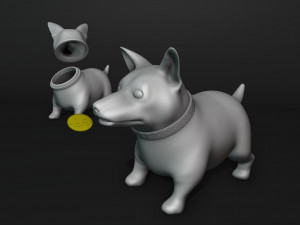 Doggy Bank 3Dプリントモデル