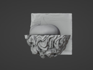 Half head Half skull Bust 3D प्रिंट मॉडल