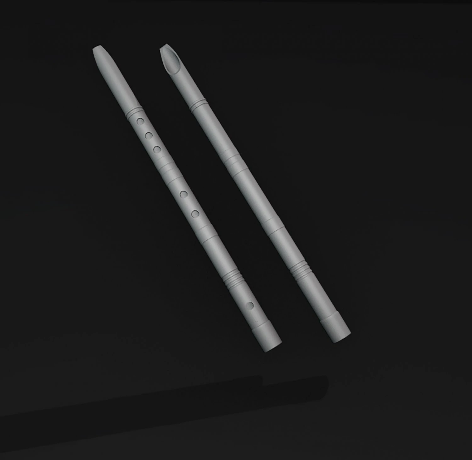 Mandalorian Besbev flute 3D Print Model .c4d .max .obj .3ds .fbx .stl .blend