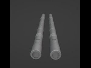 Mandalorian Besbev flute 3D प्रिंट मॉडल