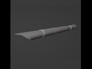 Mandalorian Besbev flute 3D प्रिंट मॉडल